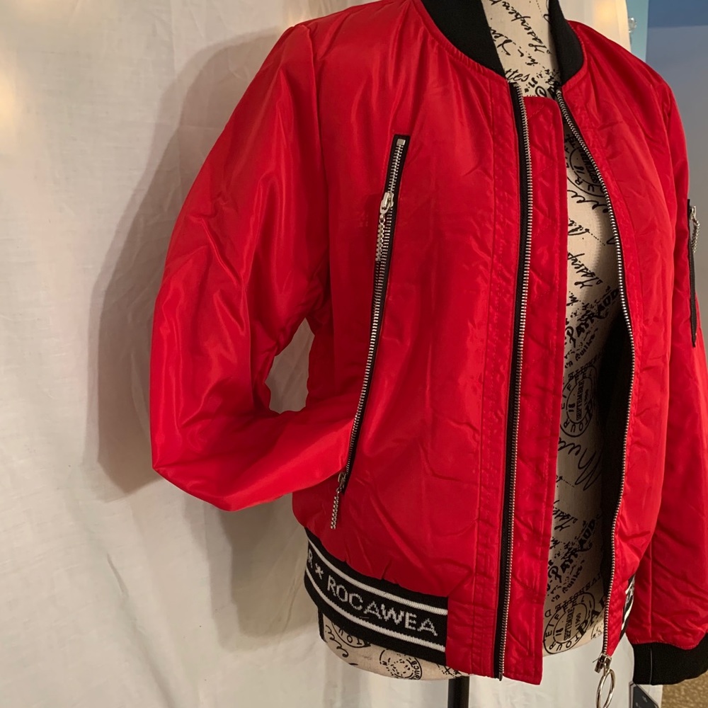 Red RocaWear Bomber Jacket - Picture 4 of 10